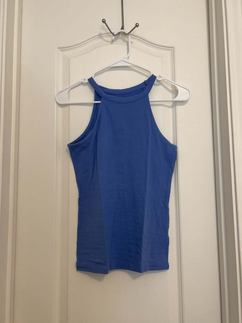 Aveto Blue High Neck Tank Top Size Medium